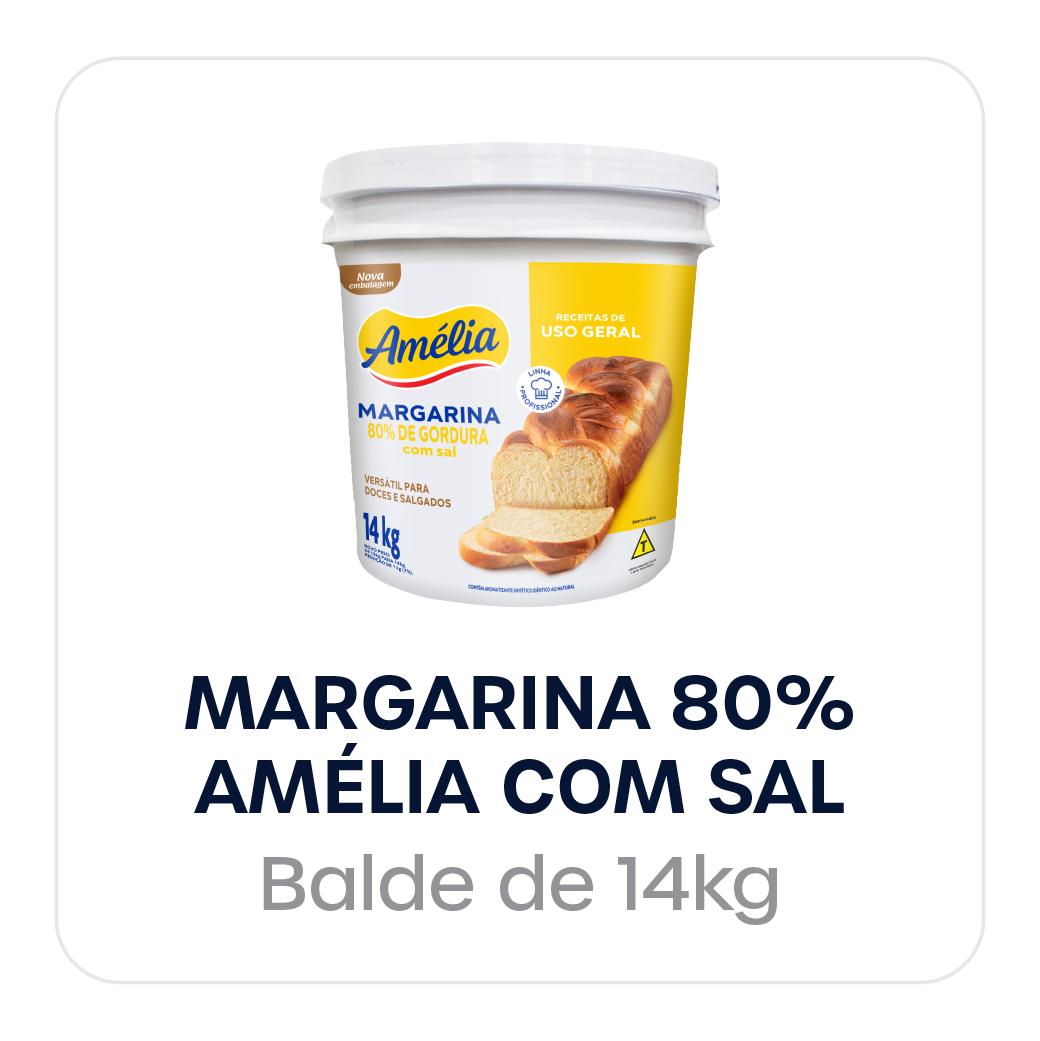 Margarina 80% Com Sal Amélia