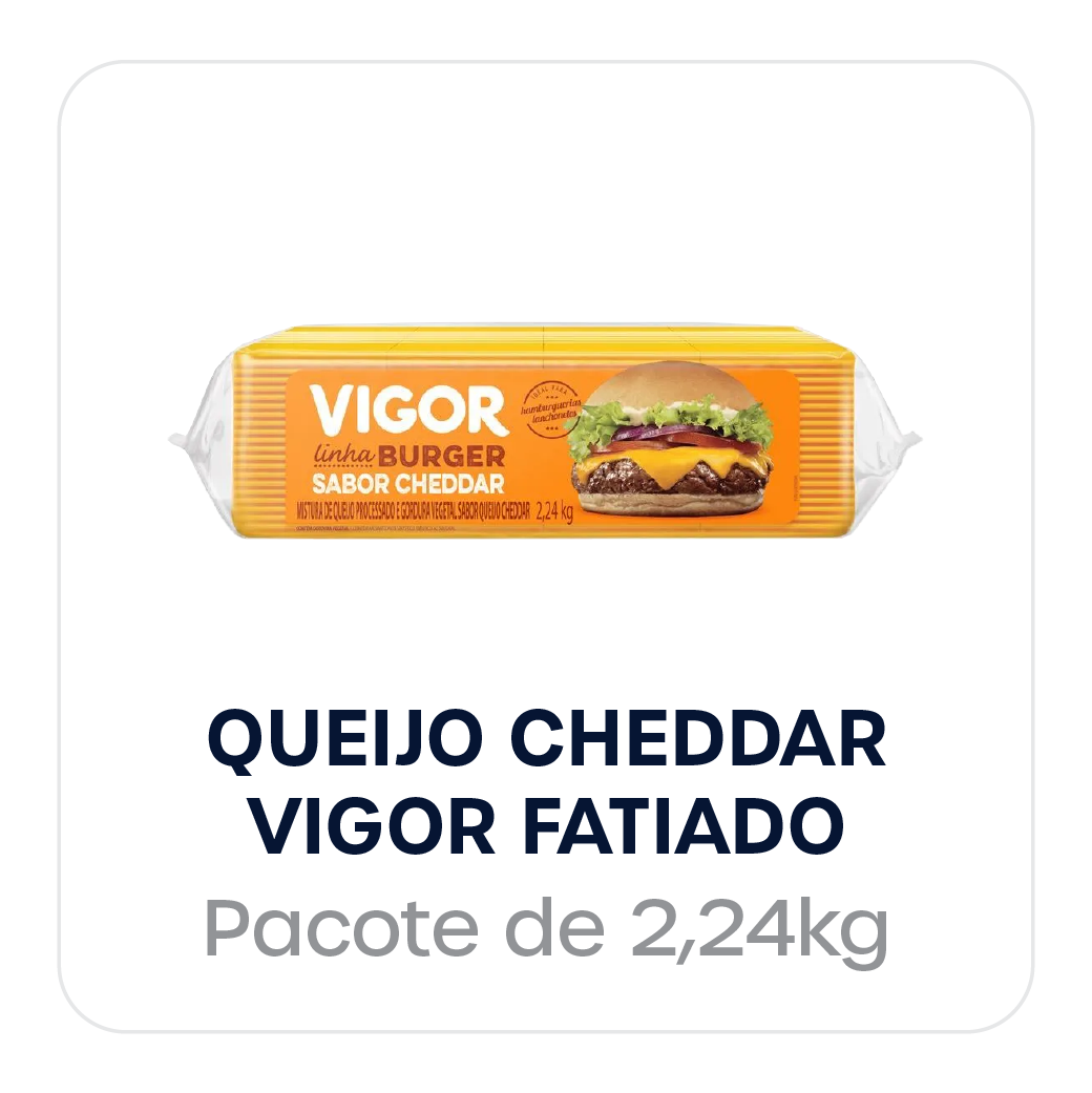 Queijo Cheddar Fatiado