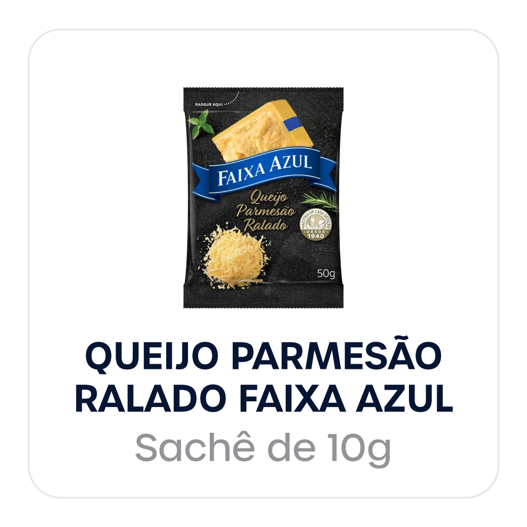 Queijo Parmesão Ralado Faixa Azul